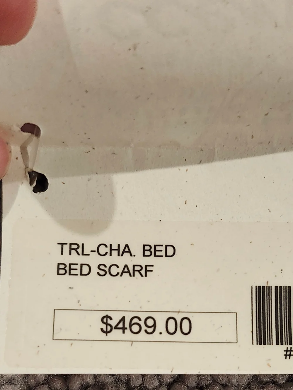 Red Silk Bed Scarf Or Throw